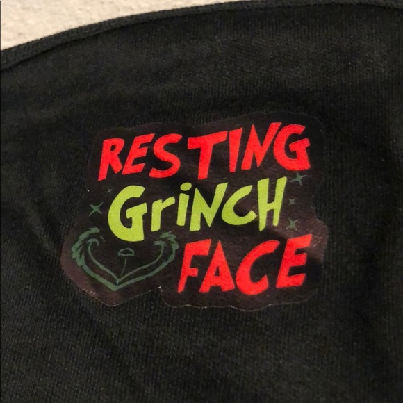 Resting Grinch Face Mask, brand new in package. - Picture 1 of 3